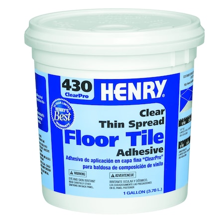 Henry 430 GL ClearPro Thin Spread Floor Tile Adhesive 1 GAL